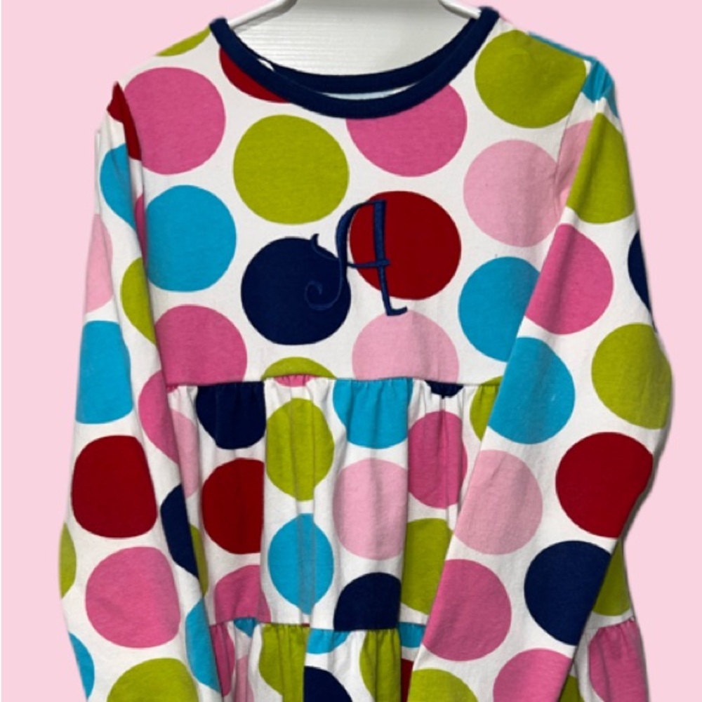 Kelly's kids Polka Dot dress and ruffles set 8